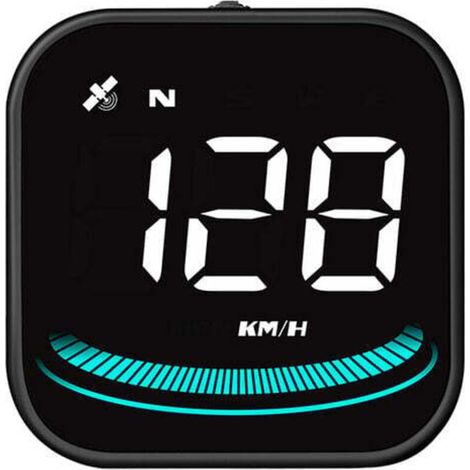 Affichage tête haute de 2,2 pouces pour véhicule - compteur de vitesse universel pour pare-brise (mph/km) - compteur de vitesse numérique - détecteur de vitesse GPS (1/4)