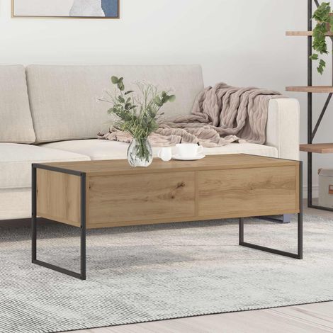 Couchtisch Kunsthandwerk Eiche 100 x 46 x 40 cm Holzwerkstoff