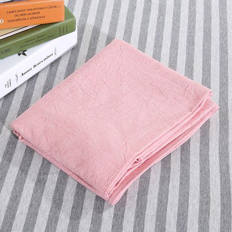 Housse de canapé de massage/spa en coton doux avec ouverture pour le visage, rose (1/5)