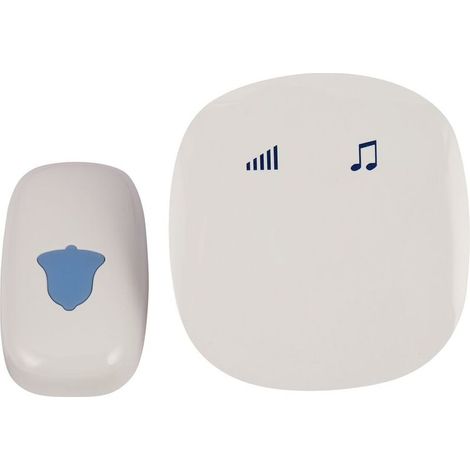 Prise européenne, kit de sonnette, kit de sonnette à bouton-poussoir, sonnette télécommandée, pour salles de classe et bureaux- (1/5)