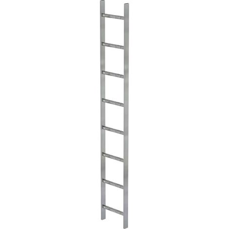 MUNK Schachtleiter Stahl verzinkt 300mm breit 8 Sprossen 2,24m lang (1/3)