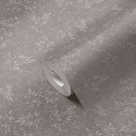 A.S. Creation Attractive 2 390283 Vliestapete Blumenoptik 10.05 x 0.53 m Grau Wohnzimmer Schlafzimmer Flur Küche Esszimmer Badezimmer Bad Arbeitszimmer Büro Diele (1/5)