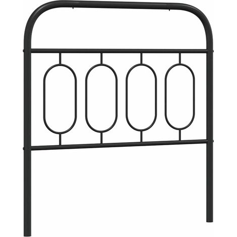 Maison Exclusive - Testiera di Ricambio in Metallo Nero 90 cm (1/5)