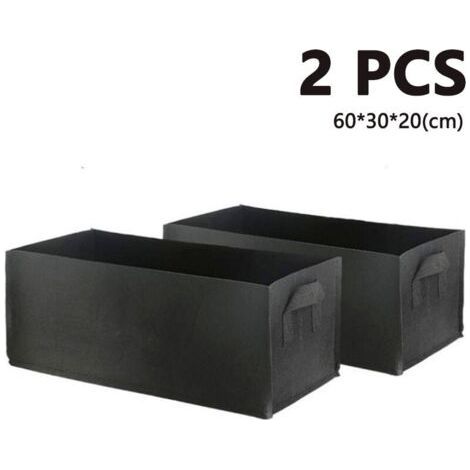 2 Pieces Plant Grow Bag Non-Woven Planting Bag with Handles for Potatoes, Tomatoes and Strawberries, Style 1 (1/5)