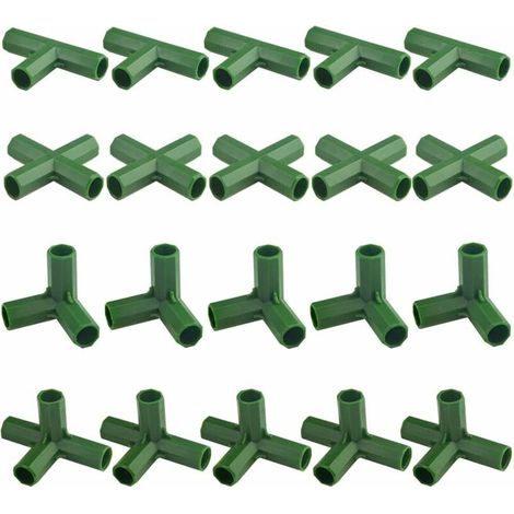 20 connettori per telaio da giardino resistenti per serre e piante da 11 mm