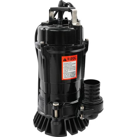Pompe de relevage submersible, haute capacité, construction robuste, 750W Noir, UE (1/2)
