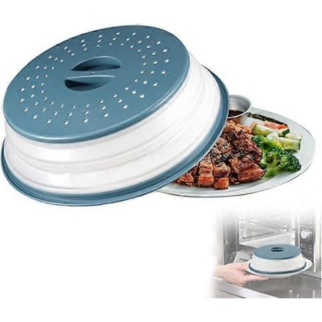 Couvercle pliable pour micro-ondes, assiette avec couvercle pour micro-ondes, pour les fruits (1/5)
