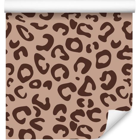 Papier peint imitation peau d'animal beige, rouille et orange 50x1000 cm (1/5)