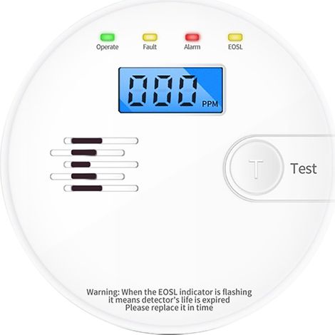 RILEVATORE MONOSSIDO DI CARBONIO A BATTERIA '710053' 3 AA  - PROXE