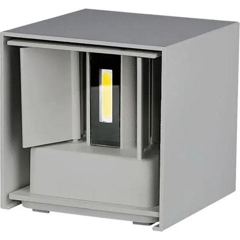 Faro LED COB V-TAC de 11 W, doble cabezal, gris esmerilado, haz ajustable, blanco natural, IP65