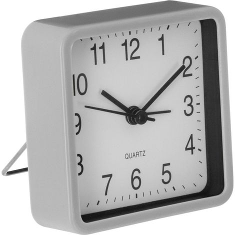 Horloge de table silencieuse pour chambre à coucher, réveil avec mécanisme QUARTZ, couleur vert