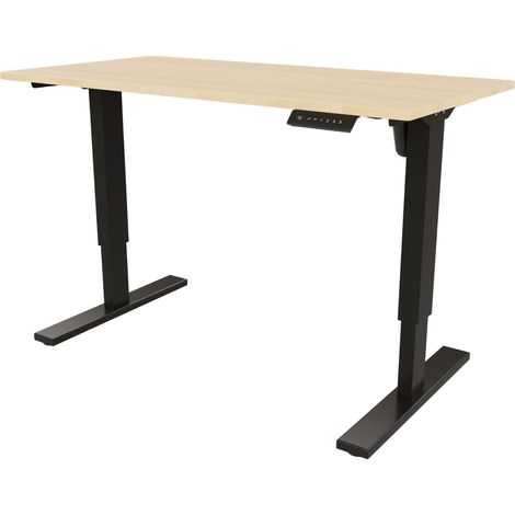 BISLEY E-StarterTech Schreibtisch Rechteck: 120 x 60 cm Ahorn (1/2)