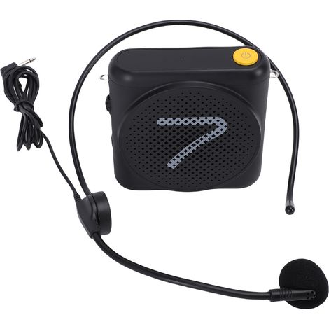 Amplificateur vocal portable WA1(SE) avec microphone filaire pour l'enseignement du yoga vocal (noir) (1/5)