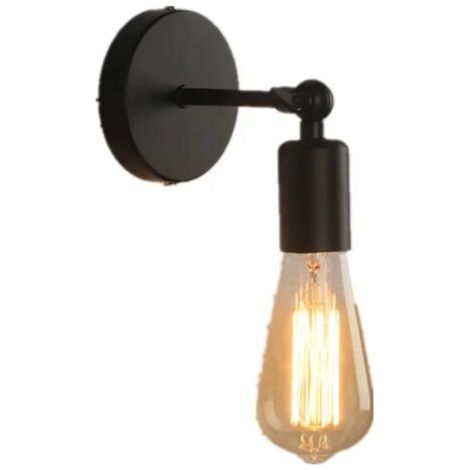Einfache Wandleuchte im Industriestil, Verstellbare Wandlampe aus Metalleisen, E27-Fassung, Dekoration für Zuhause, Bar, Restaurants, Café (1/5)