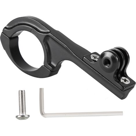 Support Aluminium Alloy Vélo Bicyclette Porte Accessoire Monture Guidon Compatible Gopro Hero 3 4 5 6 7 Noir (1/5)