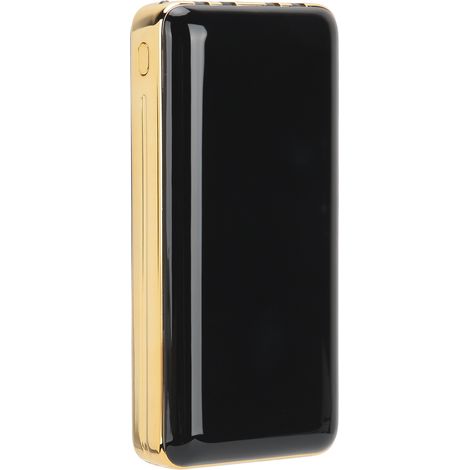 Batterie externe portable 30 000 mAh avec plusieurs ports et écran LCD, noire. (1/5)