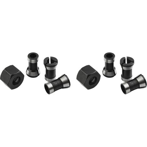 Adatto a mandrini per fresatrici elettriche da 6 mm, 8 mm e 6,35 mm con dadi M15, ideale per macchine da taglio e incisione.