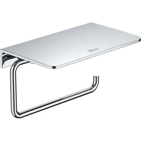 Portarrollo con repisa ROUND HOTELS - ROCA Color: Cromado (1/2)