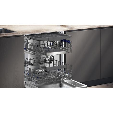 iQ500, semi-integrated dishwasher, 60 cm, Brushed steel, SN55ZS07CE