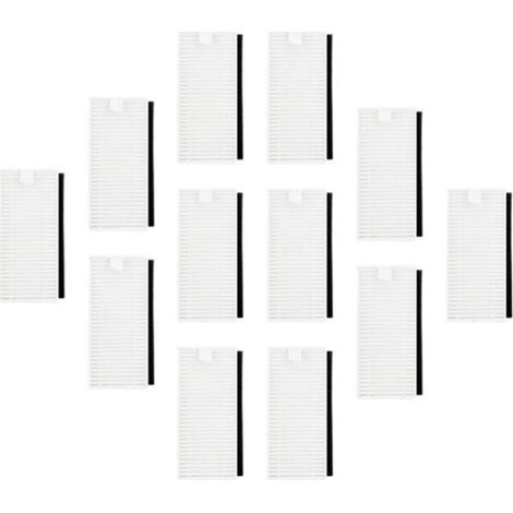 12 PièCes pour OKP K7 / K8 / L3 / Lefant M201 / T800 / U180 / M501-B / F1 / T700 / M520/M571/M301 Filtre Hepa PièCe de Rechange (1/4)