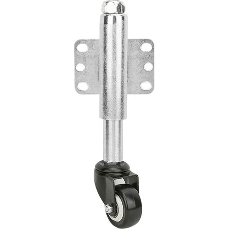 2" PU Gate Wheel Spring Loaded Swivel Caster Heavy Duty 110lbs Load Capacity