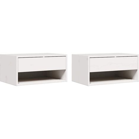 Maison Exclusive - Mesita de Noche 2 pcs 50 x 32,5 x 24 cm Madera