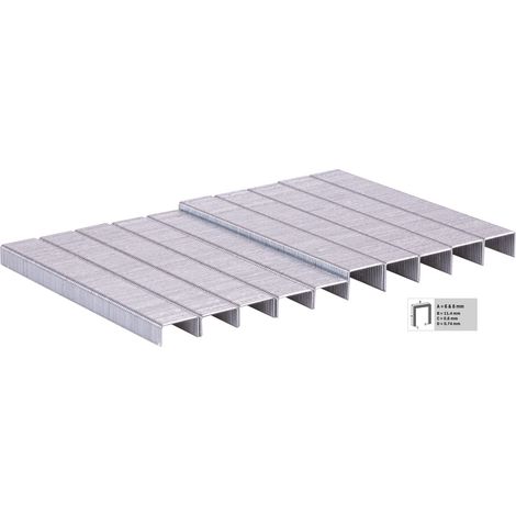 Heftklammern 6 & 8 mm für Elektrotacker - Universal - 1000 Stück