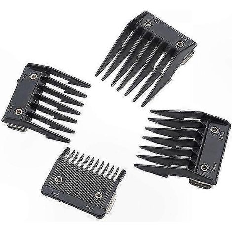 Peignes de coupe Wahl à dos métallique de 3 mm, 6 mm, 9 mm et 12 mm pour tondeuses à cheveux (1/5)