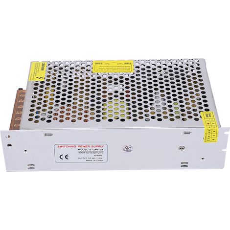 Alimentation à découpage universelle (24 V, 10 A) pour rubans LED et caméras de surveillance (1/5)