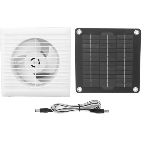 Ventilateur d'échappement solaire IP67 étanche 6 pouces panneau sûr 10W 12V pour poulailler hangar maison pour animaux de compagnie