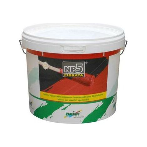 GUAINA LIQUIDA NAICI NP5 FIBRATA IMPERMEABILIZZANTE PER TERRAZZI BIANCA 1 KG