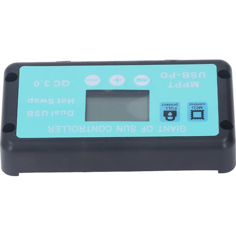 Contrôleur de charge solaire MPPT 12 V/24 V professionnel USB PD QC3.0 avec écran LCD pour batterie 40 A (1/5)