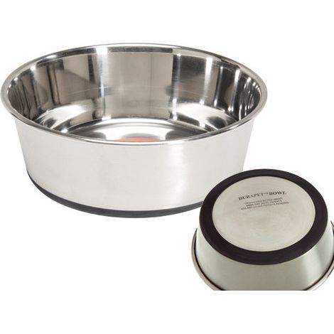 Cuenco Camon de acero antideslizante 3,4 L – Ø25 cm – Para perros de raza grande – Robusto e higiénico