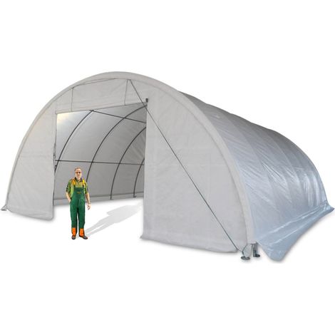 Lagerzelt Glasgow Pro 12x9,15 m Materialzelt Zeltgarage Weidezelt Lagerhalle (1/5)