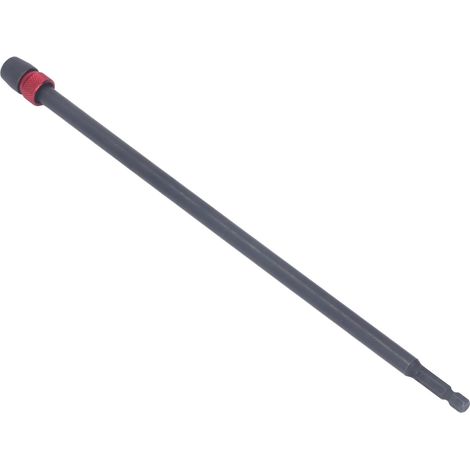 Adaptateur pour douille à percussion, rallonge pour visseuse à percussion, tige hexagonale de 6,35 mm (1/4 po), acier allié, pour foret, 30 cm (11,81 po). (1/5)