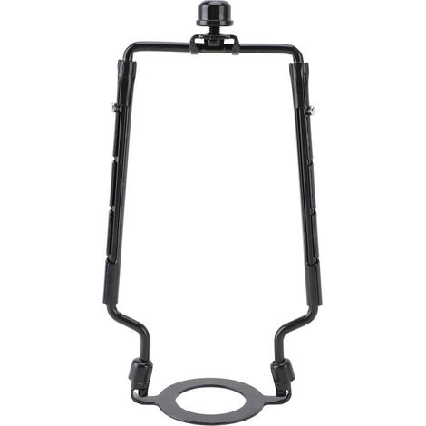 Abat-jour Support de Harpe en Fer, Kit Réglable, Design Exquis pour Tige de Lampe Standard, Base Lumineuse E26