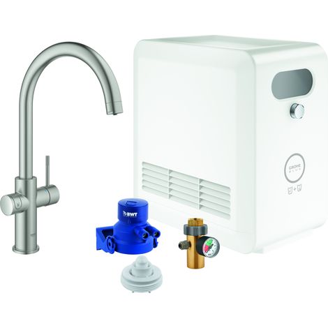 Set mezclador monomando de fregadero Grohe Blue Professional, 224 (1/4)