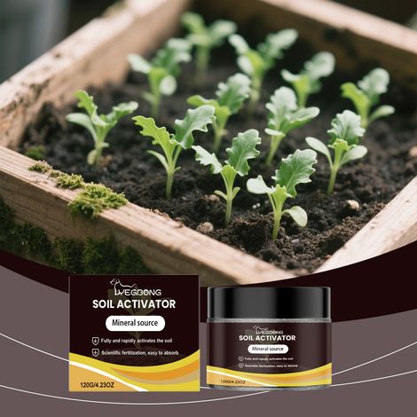 Bodenaktivator, Pflanzennährstoffzusatz, Keimungsförderer, Bodenverbesserer, Bodenqualitätsverbesserer, Gartenpflege – 120 g -- DTEKGAZ (1/5)