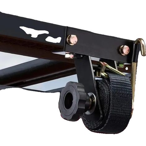 Sangles de fixation de toit, largeur de 38,1 mm, longueur de 2,25 m, capacité de charge de 226,8 kg, matériau en polyester durable, compatible avec diverses barres de toit (1/5)