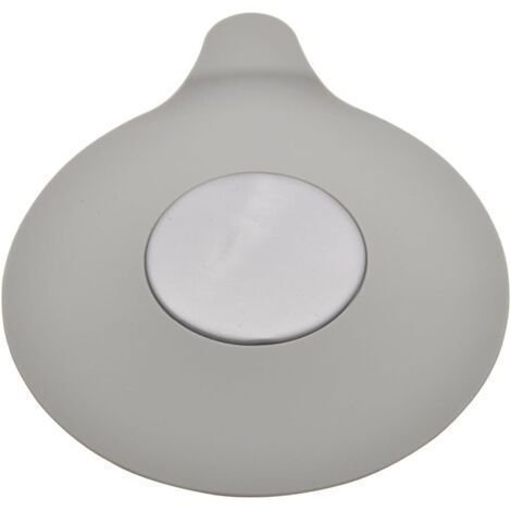 Bouchon bain et évier Baignoire en silicone Ensemble de vasque Bouchon d'eau en caoutchouc Bouche d'aspiration pour cuisines Salles de bains Laveries bouchon (Grey)-Ensoleillé (1/5)