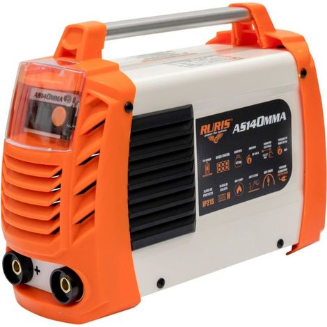 Poste à souder inverter RURIS MMA AS140MMA 140A - Réglage 20-140A - Électrodes 1,6 à 3,2 mm - Écran digital et Hot Start - IP21S (1/5)