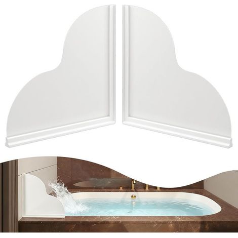Lot de 2 protections anti éclaboussures pour baignoire avec adhésif pour empêcher l'eau d'éclabousser de la baignoire ou de la douche (1/5)