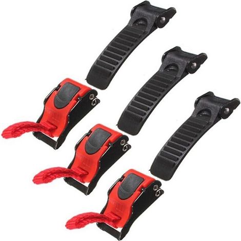 Lot de 3 clips de fixation rapide pour jugulaire de casque de moto en plastique (1/5)