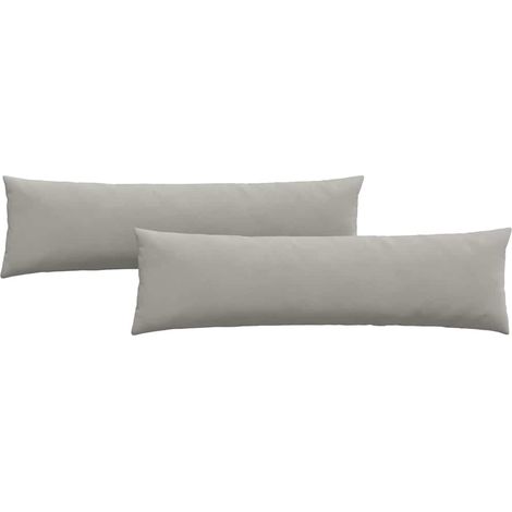 Maison Exclusive - Sofakissen 2 Stück Hellgrau 145 x 40 cm Stoff