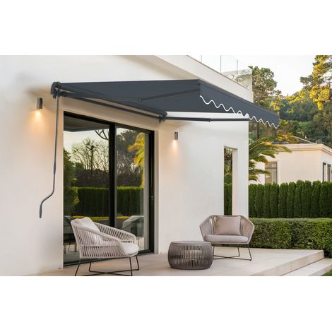 Toldo monobloque VECCHIO 2,5m x 2m - Lona premium 320 g/m² Gris