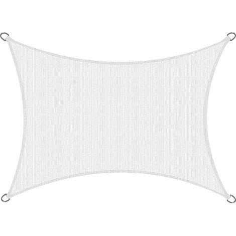 Sol Royal – Voile d'ombrage rectangulaire 2x3m – HDPE respirant avec stabilisateur UV – Résistant aux intempéries et aux moisissures – Fixation rapide avec cordes en polypropylène (1/5)