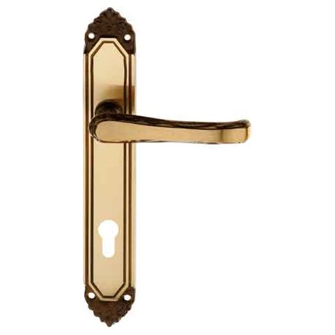 MANILLA 'FIORELLA' CON PLACA ORIFICIO YALE Entre eje 90 mm