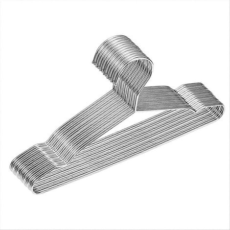 Schlanke Kleiderbügel aus Metall, ultraleicht und platzsparend, 10er-Pack, robust und rutschfest, ideal für Kleiderschränke und Garderoben (1/5)