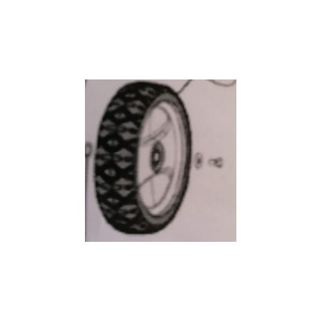 Rueda de 180 mm de diámetro sin engranajes ACTIVO para cortacésped 4850