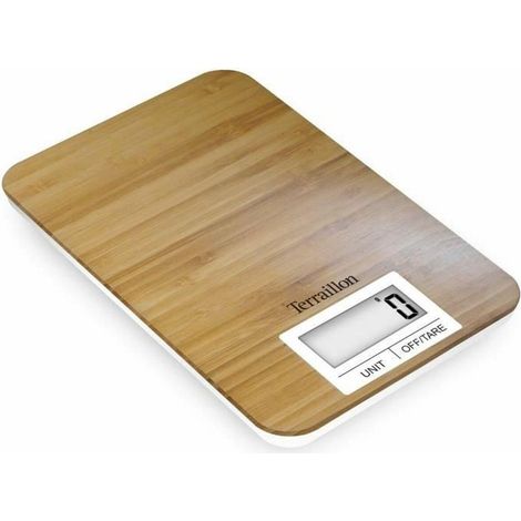 Terraillon BAMBOO Küchenwaage aus Bambus Braun